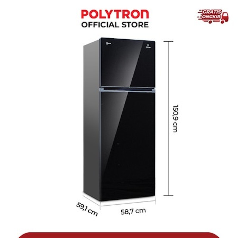 Kulkas 2 Pintu Belleza Jumbo Inverter 240 Liter 3