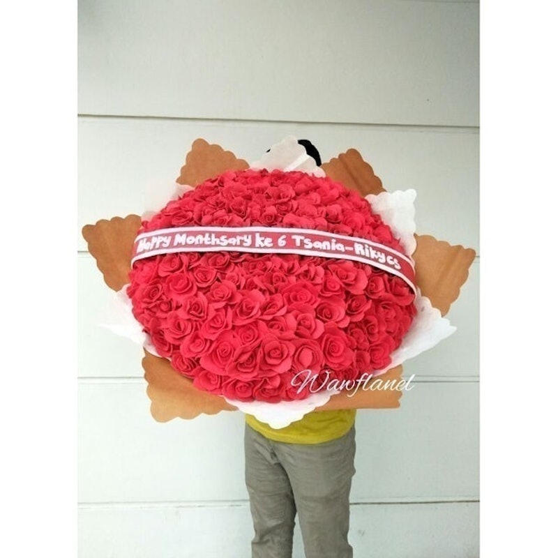 Buket Bunga Flanel Jumbo Hadiah Wisuda 2