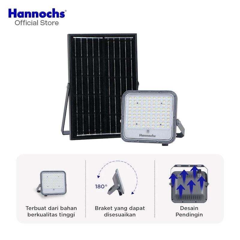 Hannochs LED Floodlight Solar 100W 4