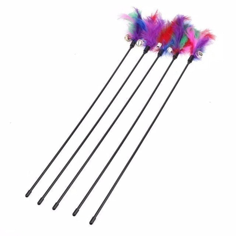 Stick Mainan Kucing Bulu Lonceng 1