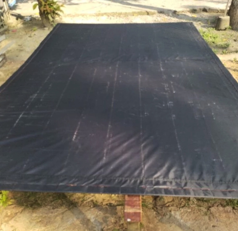 Tirai Bambu Hitam Lapis Kain Waterproof 5