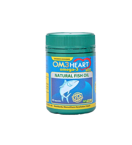  Ultra Sakti OM3HEART Mini Capsules Omega 3 Natural Fish Oil OM3 Heart 
