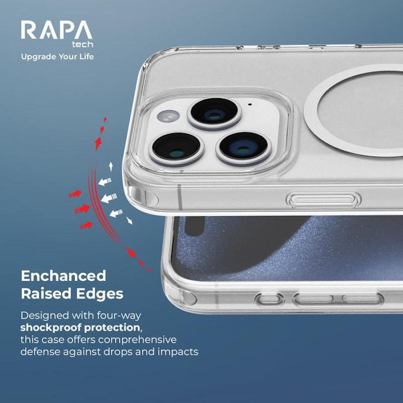 RAPAtech Hybrid MagSafe Clear Case iPhone 3
