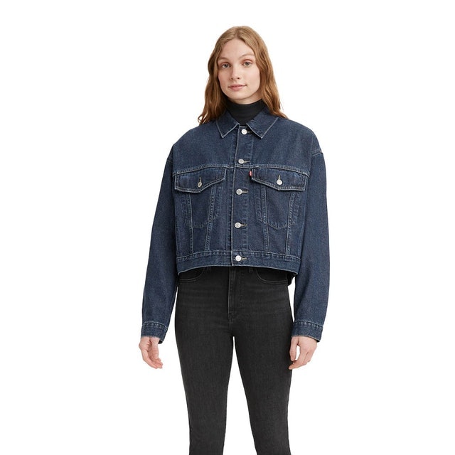 Cropped Loose Trucker Eco Ocean ｜ A0835-0001