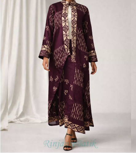 Rinjanie Cipta Batik Rinjanie Batik GSHI Gamis Shanghai Bold Color Series