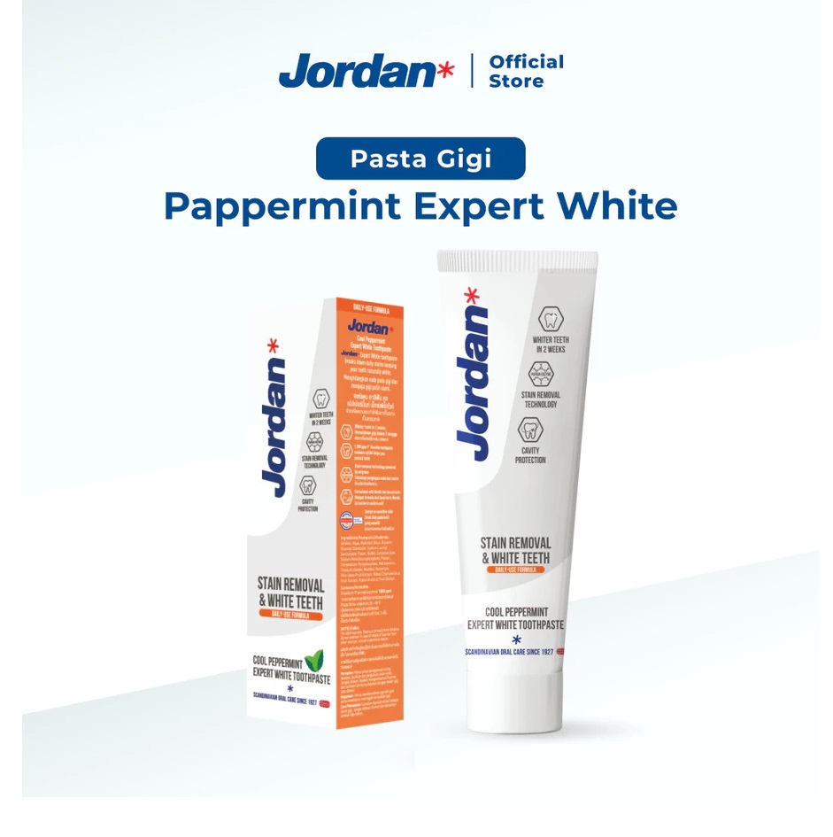 Jordan Cool Peppermint Expert White Toothpaste