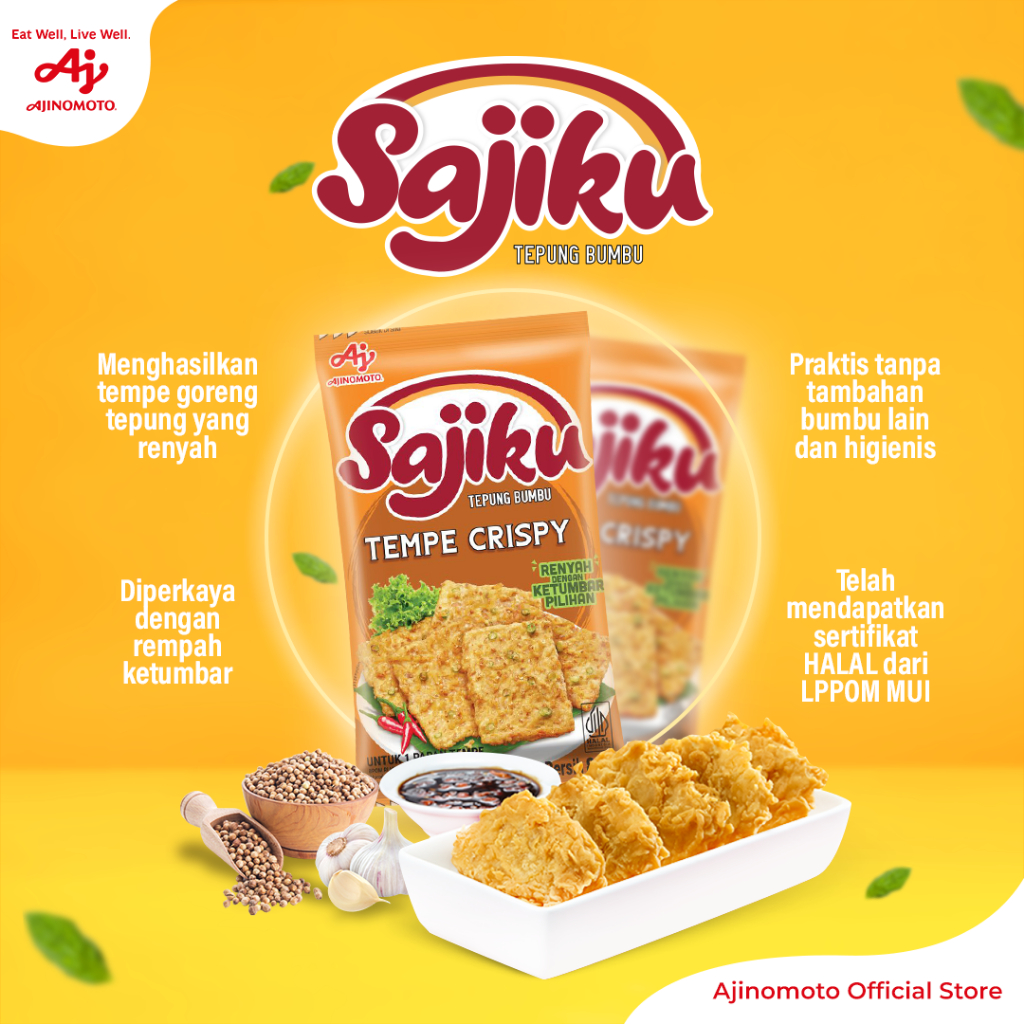 Ajinomoto Sajiku® Tepung Bumbu Tempe Crispy