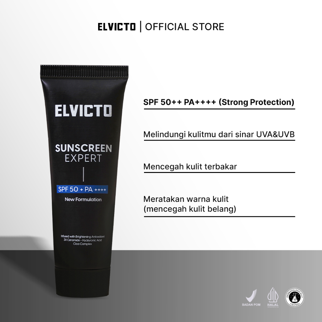 Gizi Indonesia ELVICTO Sunscreen Expert SPF 50+ PA++++