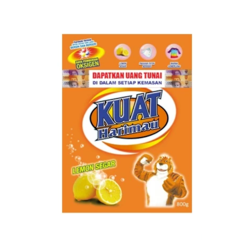 Kuat Harimau Detergent Powder Lemon 1