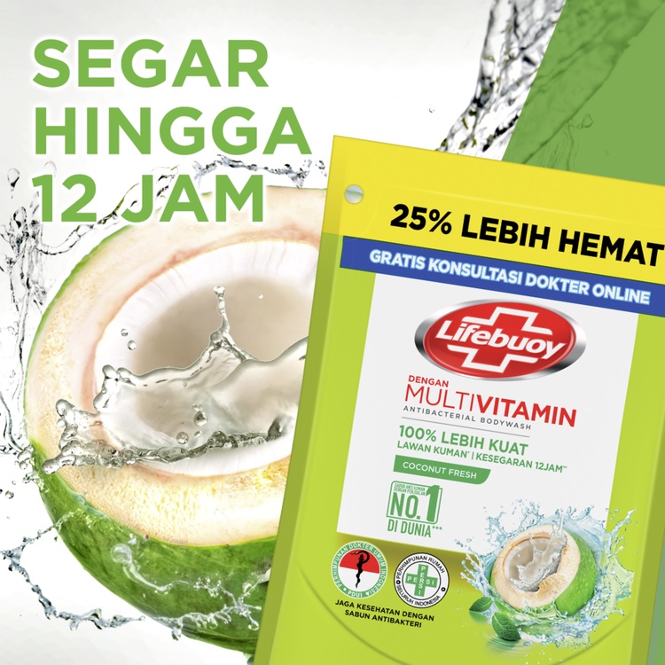 Lifebuoy Sabun Anti Bakteri Coconut Fresh