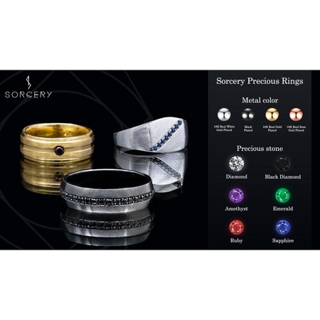 Sorcery Sorcery 925 Silver Ring INF 18K Gold