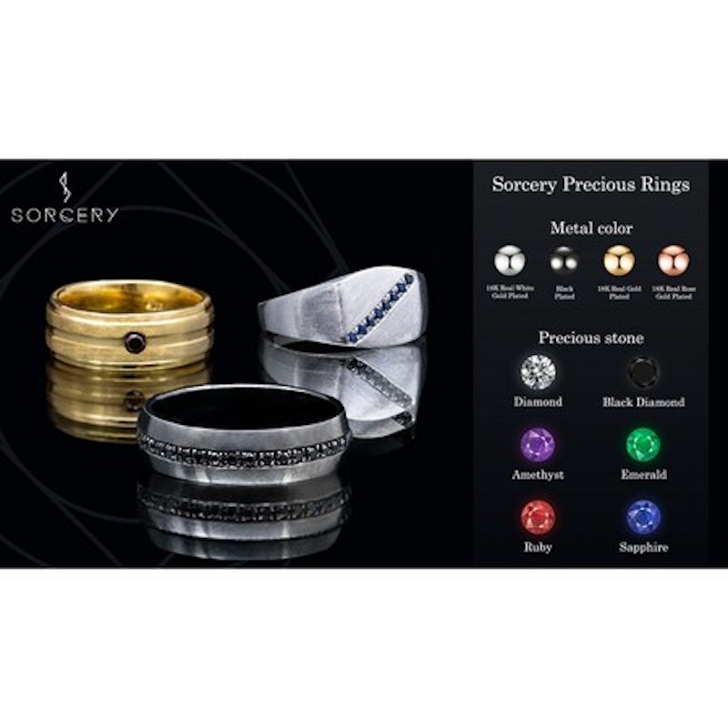 Sorcery 925 Silver Ring INF 18K Gold 4