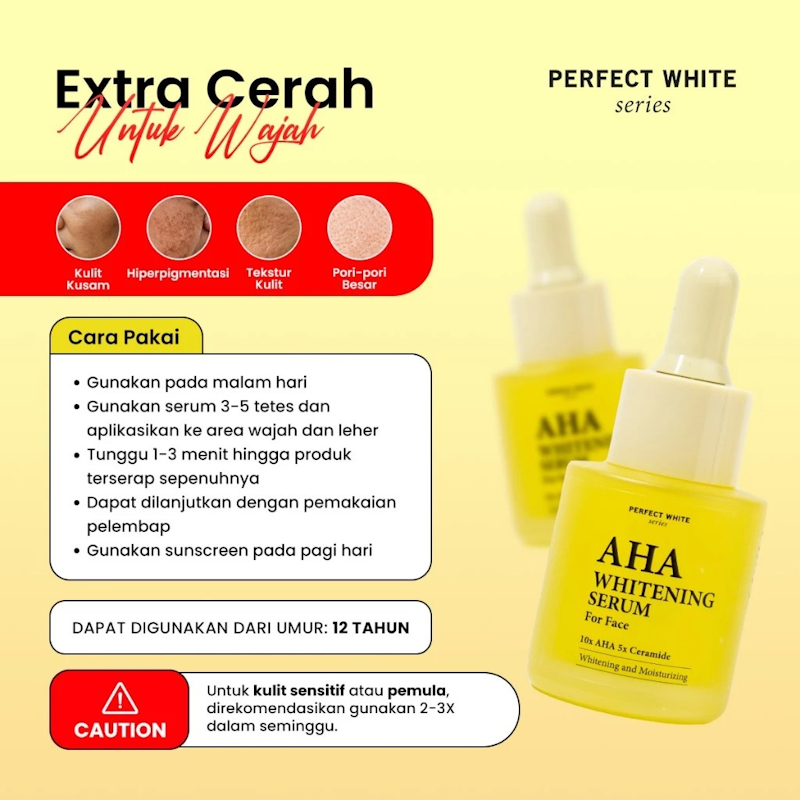 Perfect White AHA Whitening Serum for Face 5