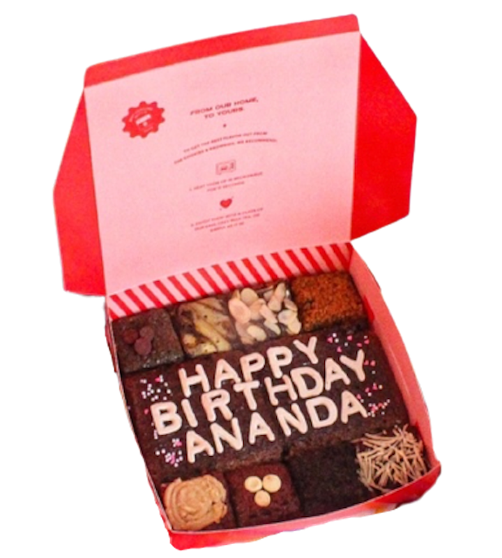 Rainbow Fudge Brownie Box 1