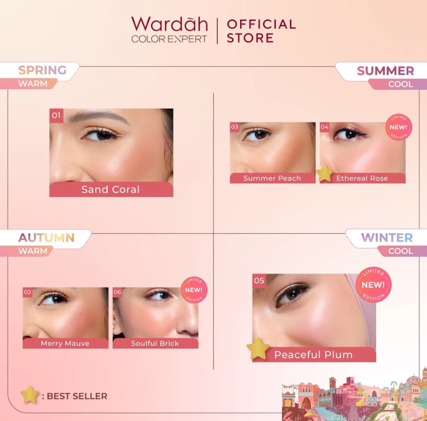 Wardah  Colorfit Cream Blush 02 Merry Mauve