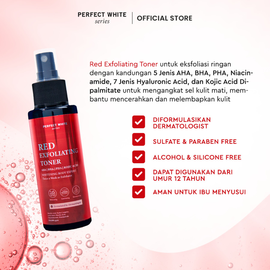  PERFECT WHITE Red Exfoliating Body Toner