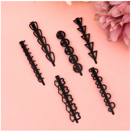  Bobby Pin Bentuk Warna Hitam 