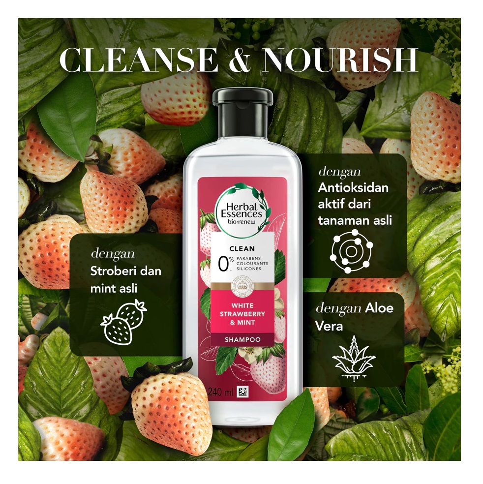 Procter & Gamble Herbal Essences Bio:Renew White Strawberry & Sweet Mint Clean Shampoo