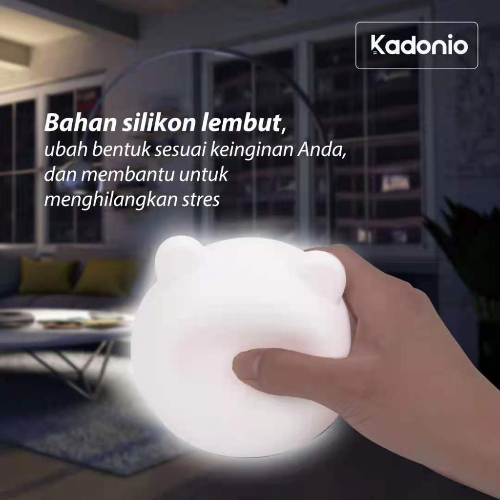 Kadonio Lampu Tidur Silikon