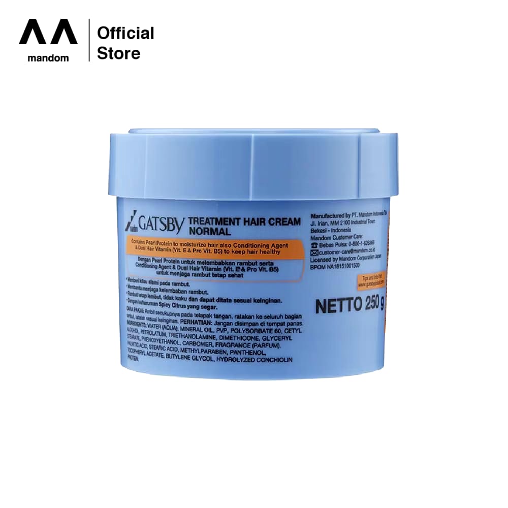 Mandom Indonesia Gatsby Treatment Hair Cream Normal