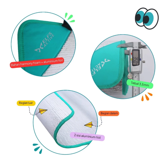  ELFS Active Matras Camping Aluminium Double Side