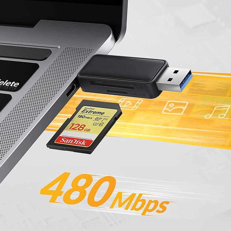  MeTiKo 2 in 1 Card Reader