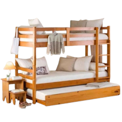 Ranjang Susun Bunkbed Kayu Jati