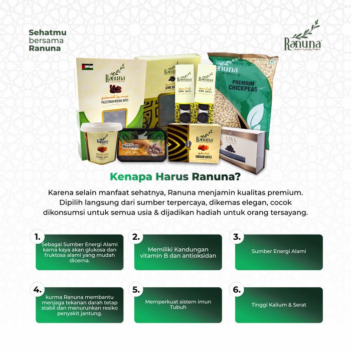  Ranuna Palestinian Medjool Dates 500 gram