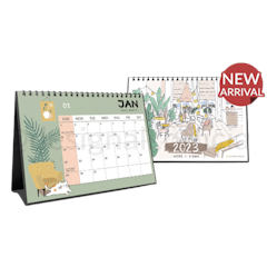 Kalender Meja / Kalender Duduk Aesthetic Spiral