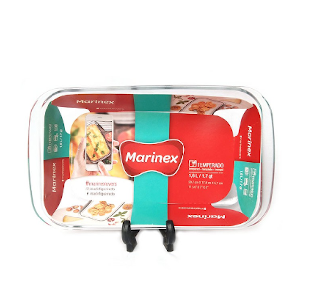 Loyang Kaca Persegi Panjang 1,6 L ｜ 6532