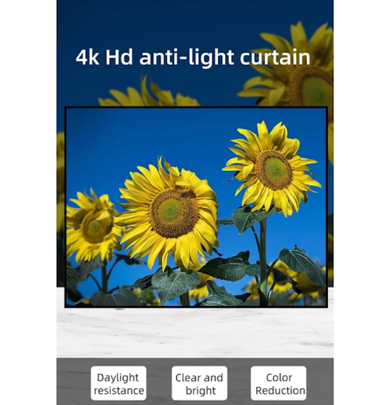 TaffSTUDIO Kain Layar Proyektor 133 inch 4
