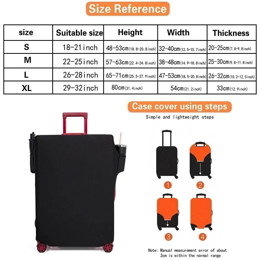 Travel Luggage Cover Multi Pocket 5