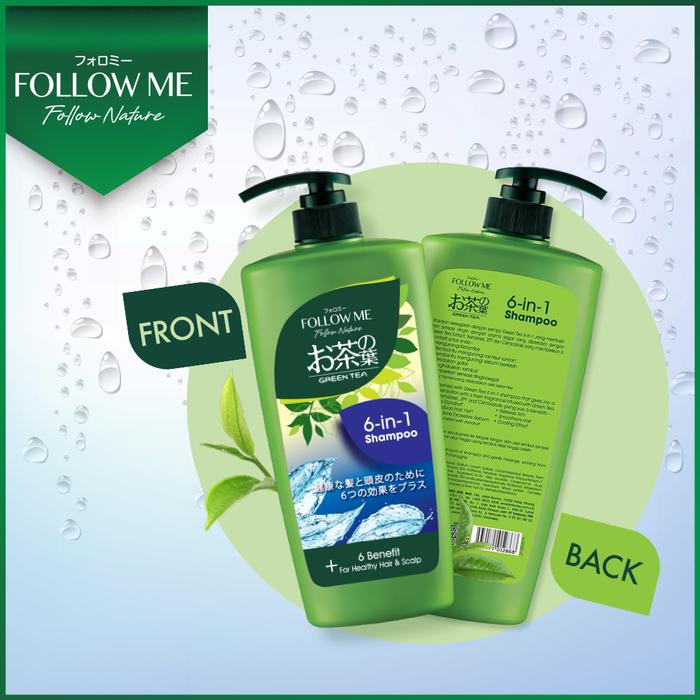 Followme Indonesia Follow Me Green Tea 6 in 1 Shampoo