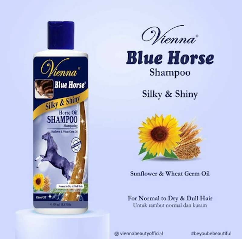 Vienna Blue Horse Shampoo Silky & Shiny 4