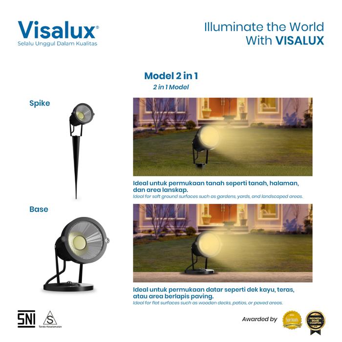Visalux Garden Spot Light 2in1  3