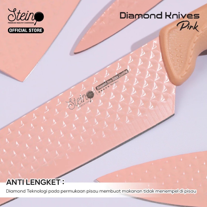 Stein Diamond Knife Set Pink 6 in 1 3