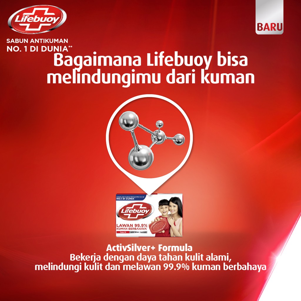 Lifebuoy Sabun Batang Anti Bakteri Total 10