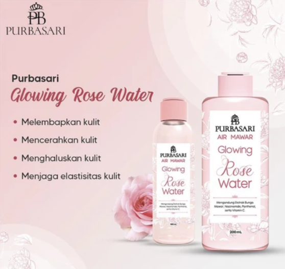 Gloria Origita Cosmetics Purbasari Glowing Rose Water