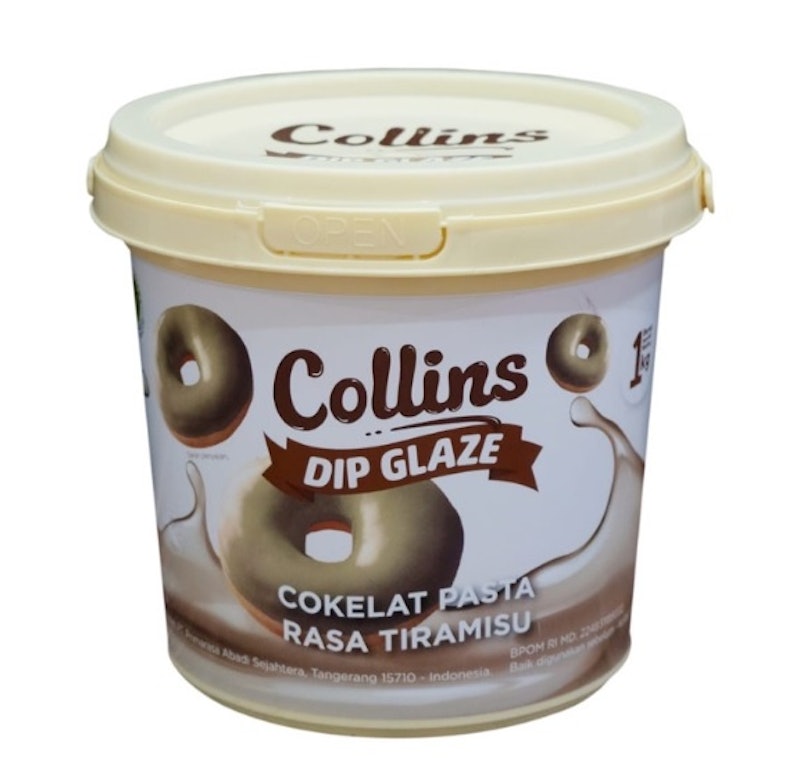 Collins Dip Glaze Cokelat Pasta Rasa Tiramisu 1