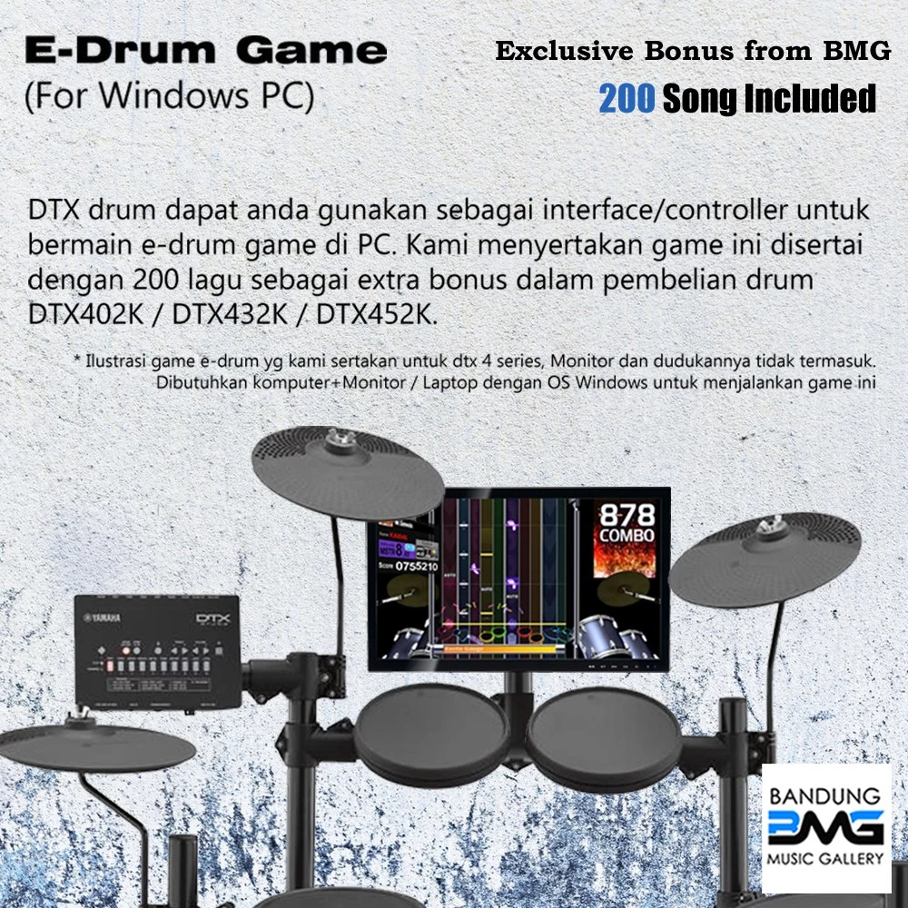 Yamaha Music Manufacturing Indonesia Yamaha Elektrik Drum Set DTX402K