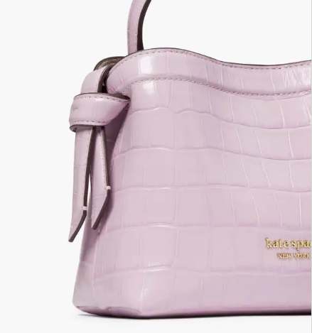 Kate Spade Knott Croc-Embossed Mini Crossbody Tote
