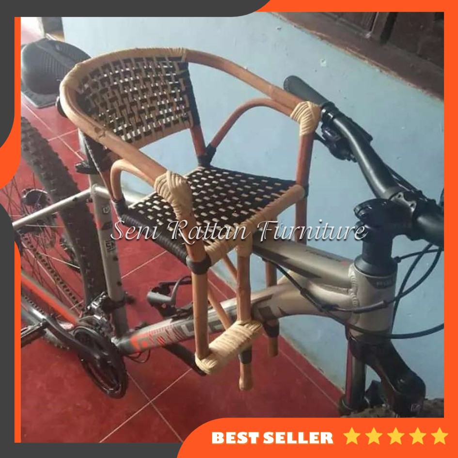Seni Rattan Furniture Boncengan Kursi Sepeda Rotan
