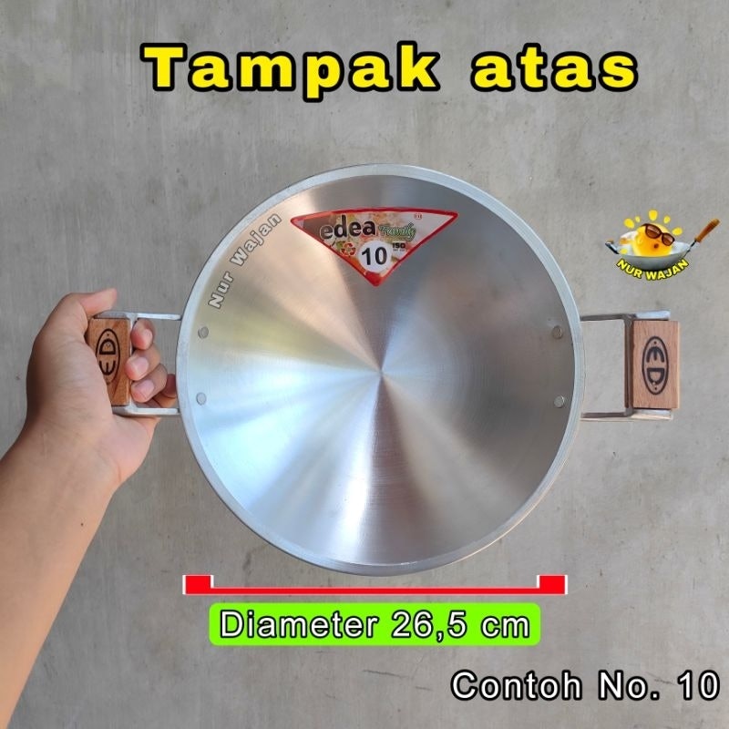 ED Nasional Wajan Ceper Telinga Kayu Nomor 12 4