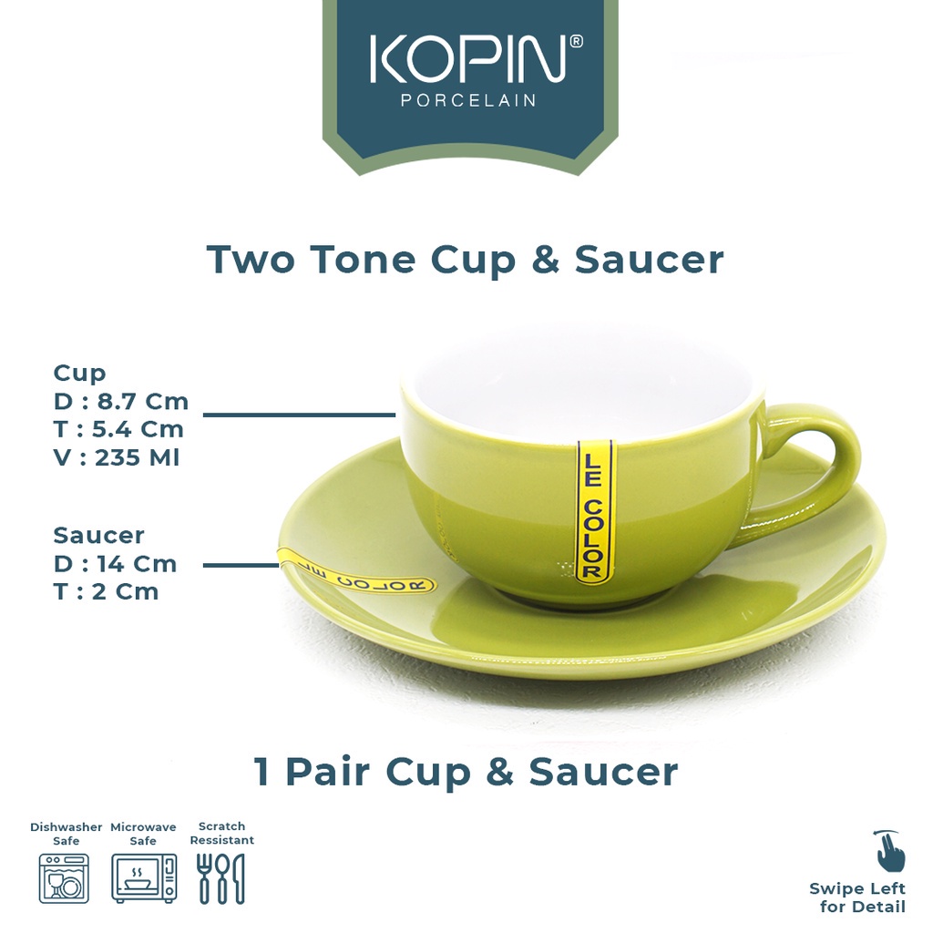 KOPIN Tableware KOPIN Cup & Saucer Porcelain