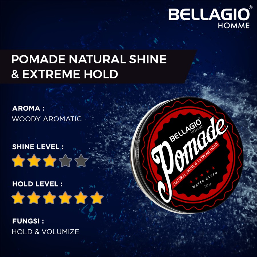 Priskila Bellagio Homme Pomade Modern Luxe Extreme Hold