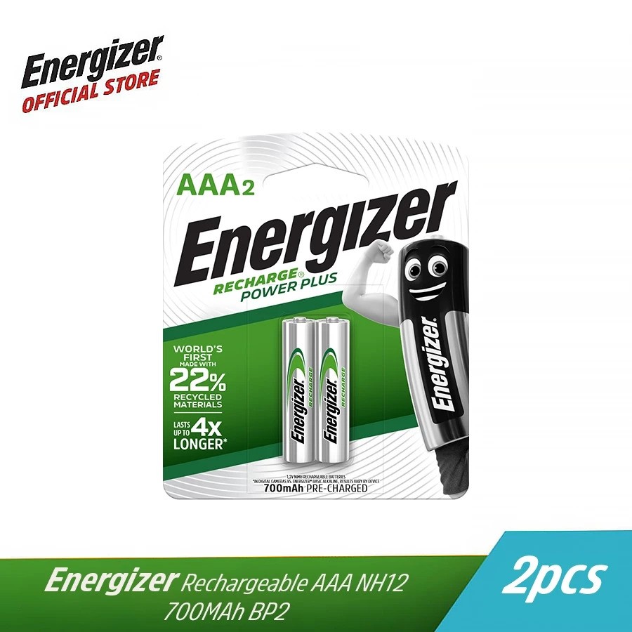 Energizer Recharge Power Plus Baterai AAA Rechargeable 700 mAh 1 Pack 2