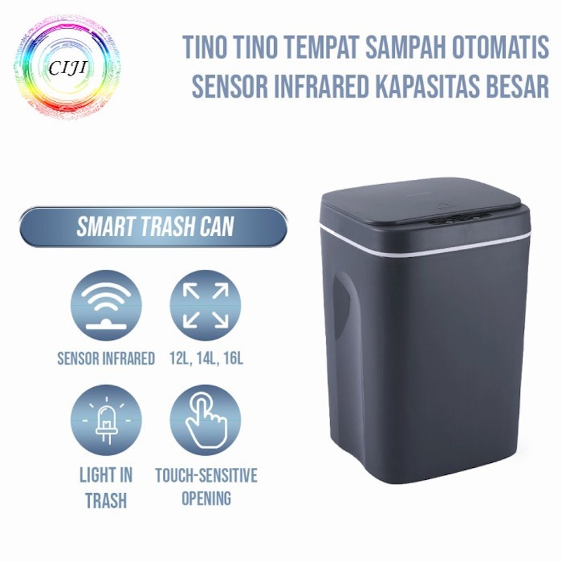 Tempat Sampah Otomatis Sensor Infrared Kapasitas Besar 2