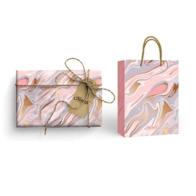 Paket Kertas Kado & Paper Bag Harvest Gift Set - Sugar Pop Marble 1