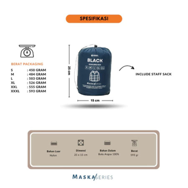 Bogaboo Goose Down Jacket Maska Series 4