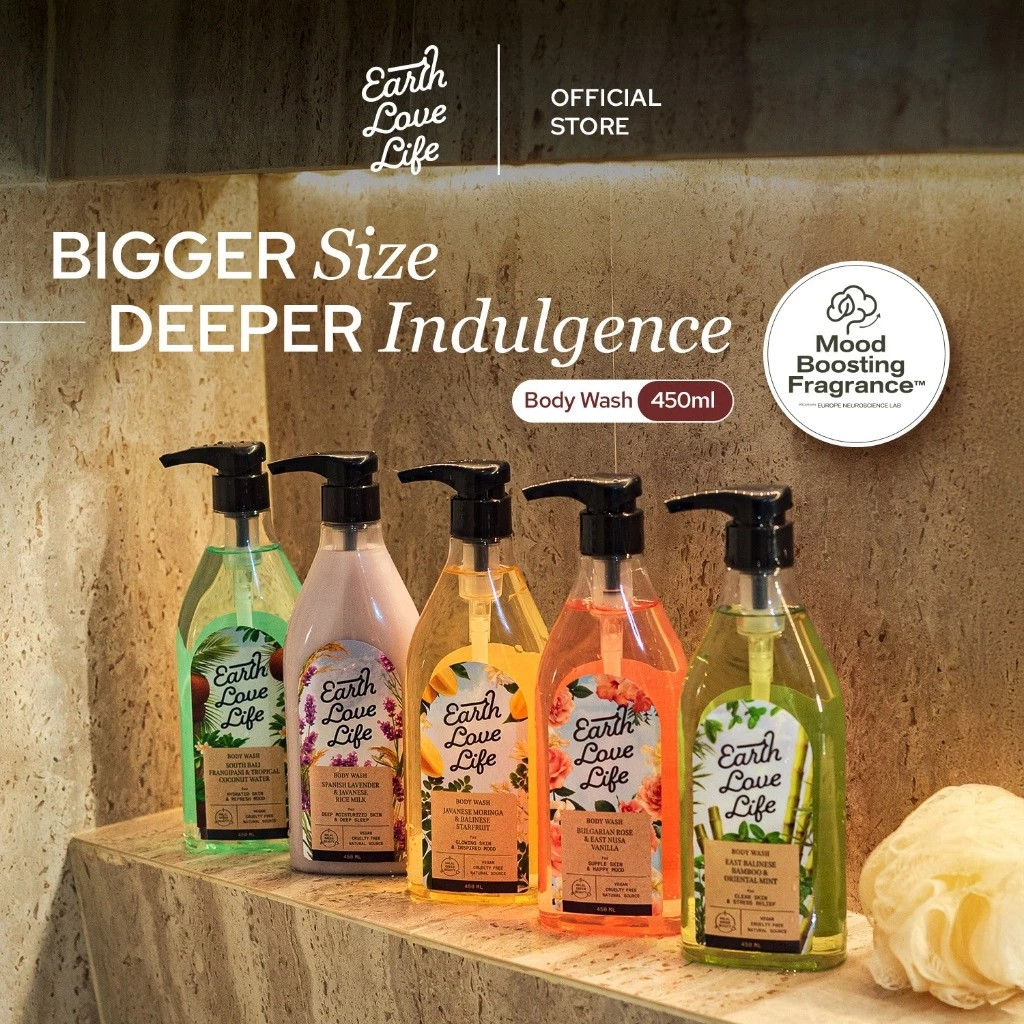 Paragon Technology and Innovation Earth Love Life Bulgarian Rose & East Nusa Vanilla Body Wash